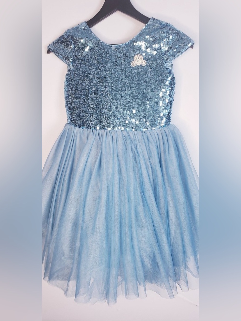 Disney Store Cinderella Party Dress Up Costume Tulle Sequin